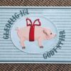 BLD1701 By Lene dies Large Christmas Pig julegris ophængt pynt