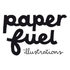 Paperfuel illustrations front logo front