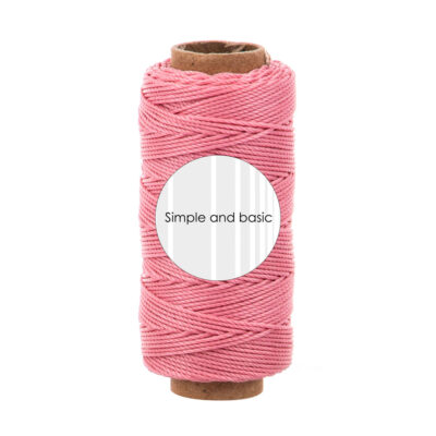 SBA704 Simple and Basic Polyester Thread English Rose Tea snor snørre snøre tråd kortpynt lyserød gammelrosa