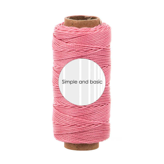 SBA704 Simple and Basic Polyester Thread English Rose Tea snor snørre snøre tråd kortpynt lyserød gammelrosa