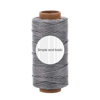 SBA705 Simple and Basic Polyester Thread Steel Grey snor snørre snøre tråd kortpynt stålgrå mørkegrå