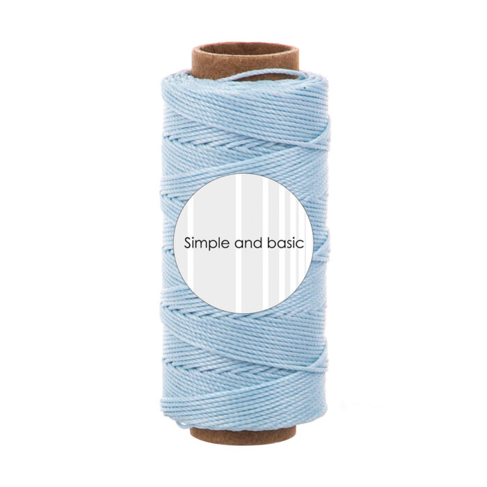 SBA706 Simple and Basic Polyester Thread Light Blue snor snørre snøre tråd kortpynt lyseblå