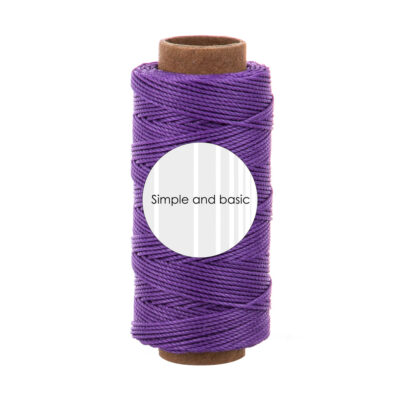 SBA711 Simple and Basic Polyester Thread Bright Purple lilla violet snor snørre snøre tråd kortpynt