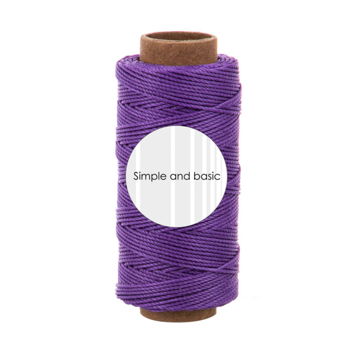 SBA711 Simple and Basic Polyester Thread Bright Purple lilla violet snor snørre snøre tråd kortpynt