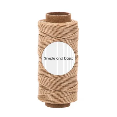 SBA712 Simple and Basic Polyester Thread Sand snor snørre snøre tråd kortpynt creme