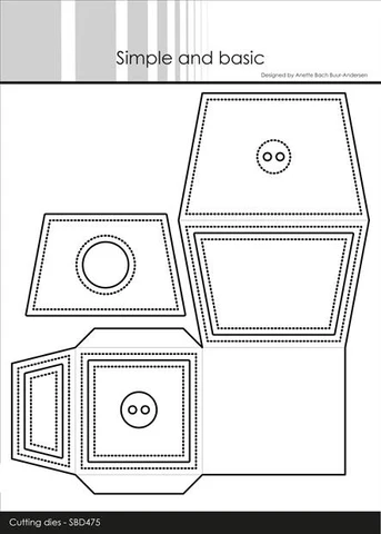 SBD475 Simple and Basic die Box for Sweets æske boks box