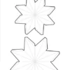 SBD478 Simple and Basic die Star Ornament - Small & Medium foldet stjerne stjerne ornament ophæng