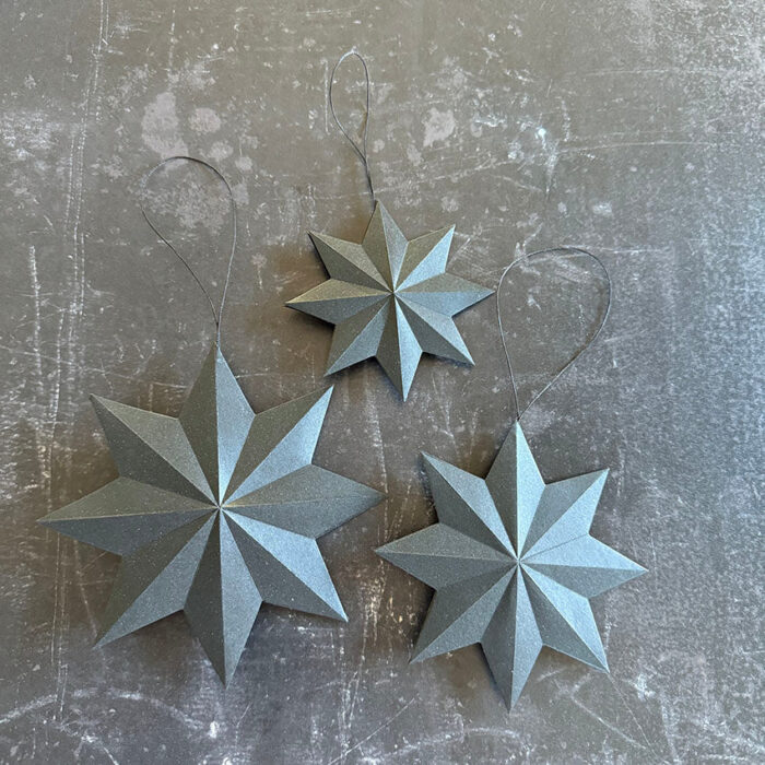 SBD478 Simple and Basic die Star Ornament - Small & Medium foldet stjerne stjerne ornament ophæng