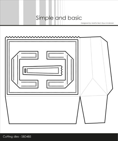 SBD485 Simple and Basic die Low Shoppingbag poser æsker bokse box shoppingposer gavepose