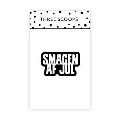 TSCD0429 Three Scoops die Smagen af Jul tekstdie juletekster