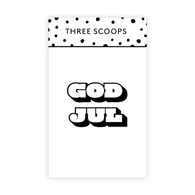 TSCD0430 Three Scoops die God Jul (Capslock) tekstdie juletekster