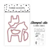 TSCD0434 Three Scoops stempel -die Dalahest