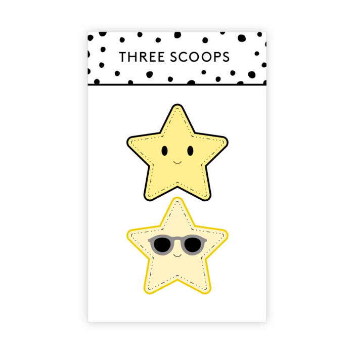 TSCD0442 Three Scoops Moviestar die stjerne med solbriller