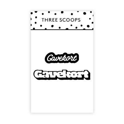 TSCD0443 Three Scoops Gavekort dies tekster