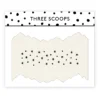 TSSC0011 Three Scoops stencil Bjerge skabelon snefnug iskrystaller