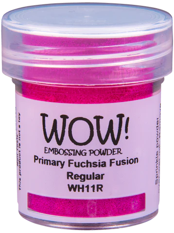 WH11R WOW! Embossing Powder Primaries - Fuchsia Fusion - Regular embossingpulver embossingpowder pink lyserød hobbyvejen