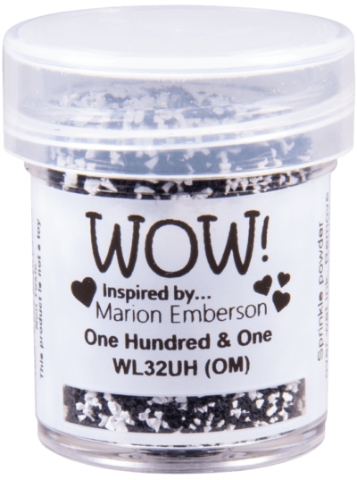 WL32UH WOW! Embossing Powder Colour Blends - One Hundred & One embossingpulver embossingpowder sort hvid