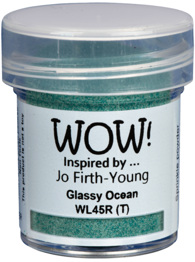 WL45R WOW! Embossing Powder Colour Blends - Glassy Ocean embossingpulver embossingpowder turkis pool blå grøn