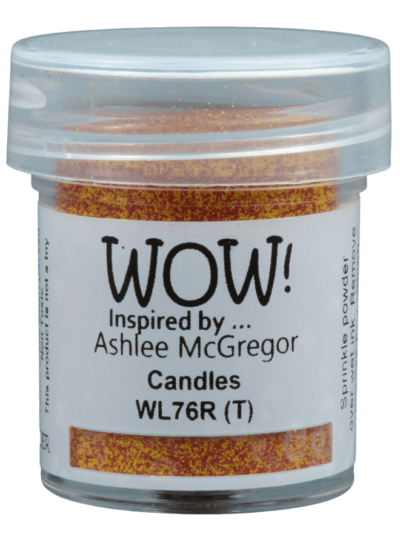 WL76R WOW! Embossing Powder Colour Blends - Candles embossingpowder embossingpulver lys flamme orange rød