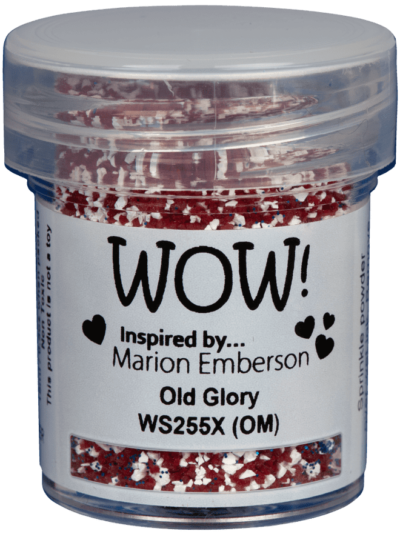 WS255X WOW! Embossing Sparkles - Old Glory embossingpowder embossingpulver blå rød glimmer glitter sparkles