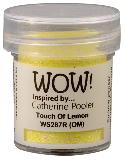 WS287R WOW! Embossing Sparkles - Touch of Lemon embossingpowder embossingpulver gul glimmer