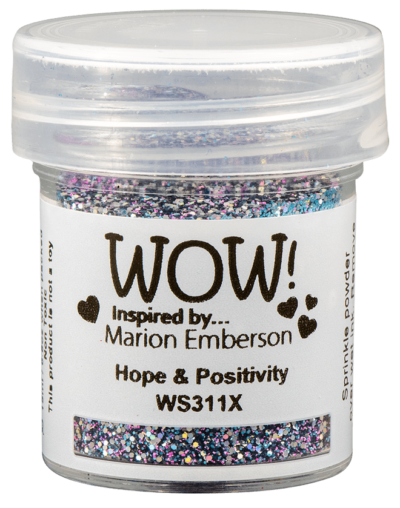 WS311X WOW! Embossing Sparkles - Hope & Positivity embossingpowder embossingpulver lilla glimmer stjernehimmel