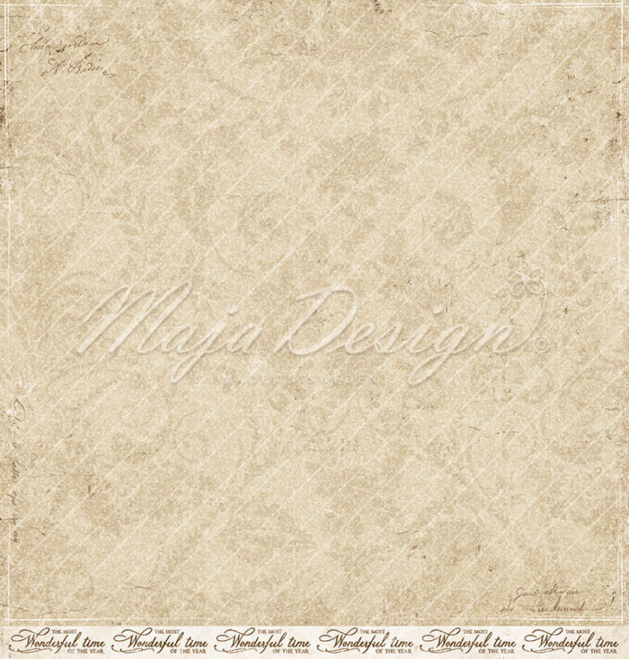 1372 Maja Design karton Christmas Nostalgia Family & Friends karton papir brune nuancer damask