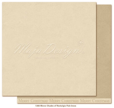 1380 Maja Design karton Mono Shades of Nostalgia Pale Brass karton papir lysebrun beige