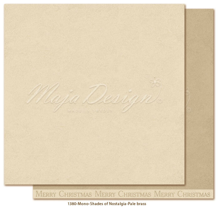 1380 Maja Design karton Mono Shades of Nostalgia Pale Brass karton papir lysebrun beige