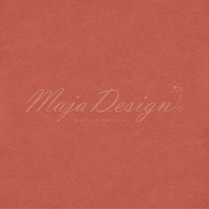 1383 Maja Design karton Mono Shades of Nostalgia Light Red karton papir rød