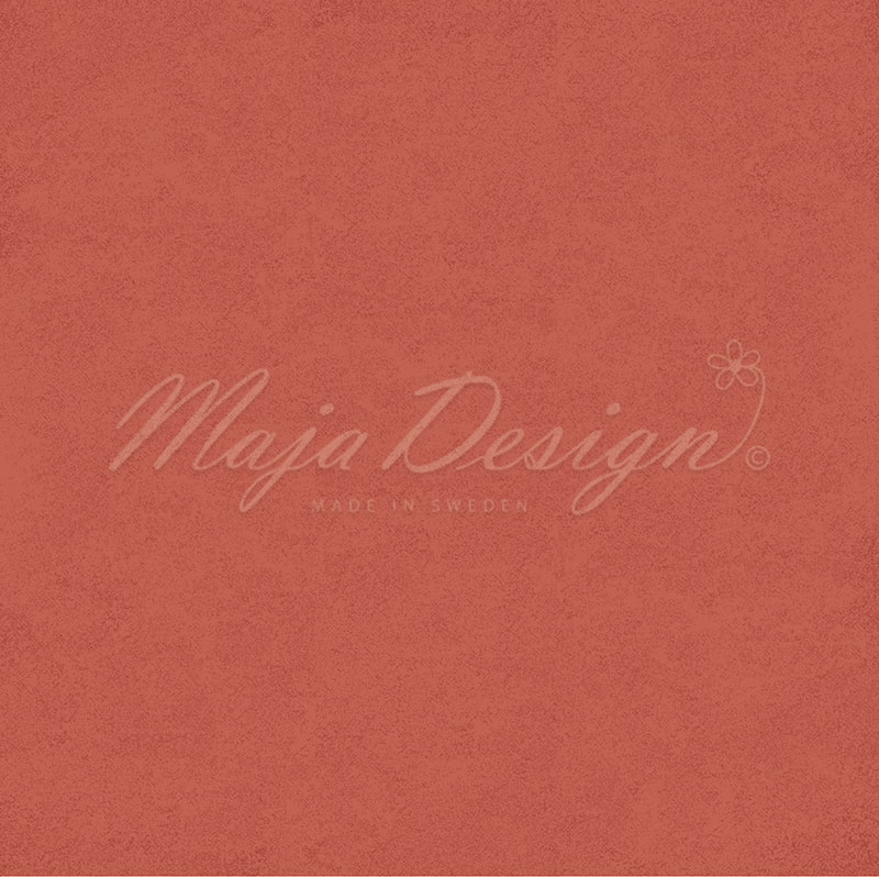 1383 Maja Design karton Mono Shades of Nostalgia Light Red karton papir rød