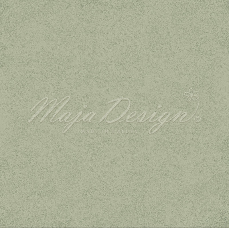 1384 Maja Design karton Mono Shades of Nostalgia Sage Green karton papir grøn