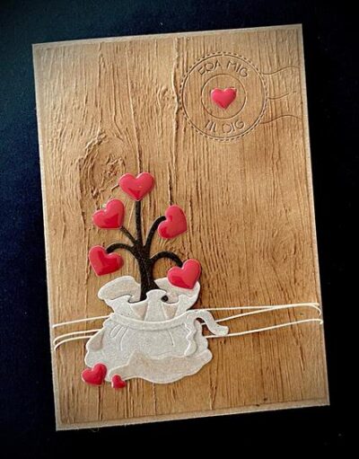 BLD1711 By Lene dies Heart Stalks hjerter julesæk stilke