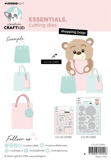 CCL-ES-CD908 Studio Light dies Shopping Bags Essentials Shoppingbags Shoppingnet Handleposer Indkøbsposer Muleposer Shopper Powershopping Tags Prisskilt