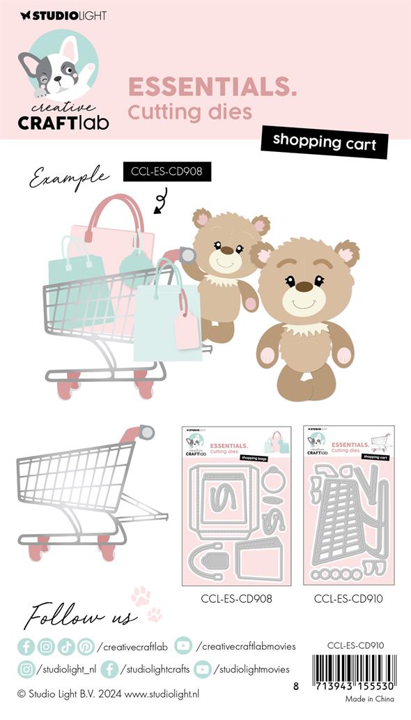 CCL-ES-CD910 Studio Light dies Shopping Cart Essentials Indkøbsvogn Kundevogn Shoppingbags Shoppingnet Handleposer Indkøbsposer Muleposer Shopper Powershopping Tags Prisskilt