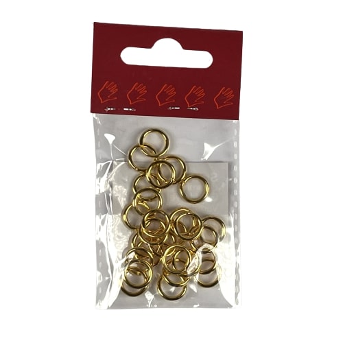 6301 Splitring guld fv 10mm x 1,5mm 10gram øsken split ring o-ring