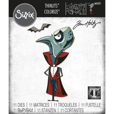 665557 Sizzix Tim Holtz die The Count dracula flagermus vampyr