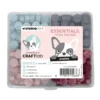 CCL-ES-WAX28 Creative Craftlab essentials Wax Beads Pastels voksperler vokssegl sort pakke med voks grå blå rød lyserød rosa