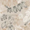 P-AR-10.3313 Alexandra Renke designpapir Cinnamon Floral and Spicy Greige kanel blade bladgrene blomster karton papir lysebrun