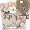 P-AR-10.3313 Alexandra Renke designpapir Cinnamon Floral and Spicy Greige kanel blade bladgrene blomster karton papir lysebrun