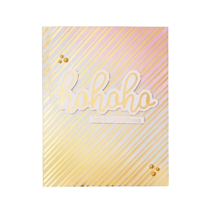 SL-ES-PP222 Studio Light essentials Foiled Cards Golden Patterns kortbaser med guldfolie juletræ snefnug stjerner