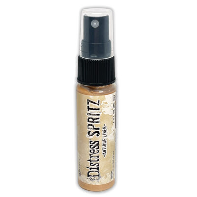 TDU86222 Ranger Tim Holtz Distress Spritz Antique Linen spray med farve perlemorseffekt brun beige creme