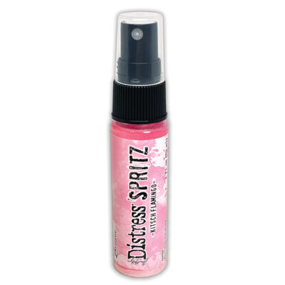 TDU86352 Ranger Tim Holtz Distress Spritz Kitsch Flamingo spray med farve perlemorseffekt lyserød pink rosa