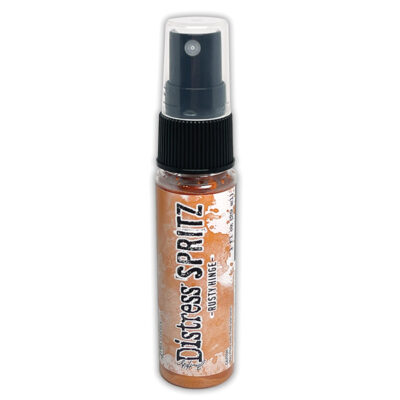 TDU86437 Ranger Tim Holtz Distress Spritz Rusty Hinge spray med farve perlemorseffekt koral coral orange