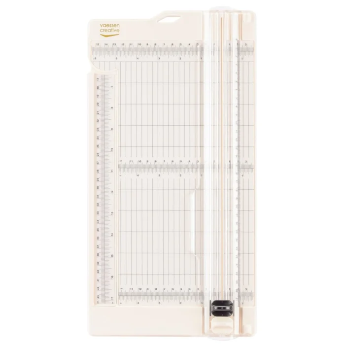 2207-108 Vaessen Creative Paper Cutter With Scoring Tool 15x30.5cm Ivory skæremaskine trimmer scoreboard hvid