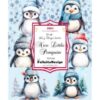 35941 Felicita Design toppers Nice Little Penguins karton papir pingviner