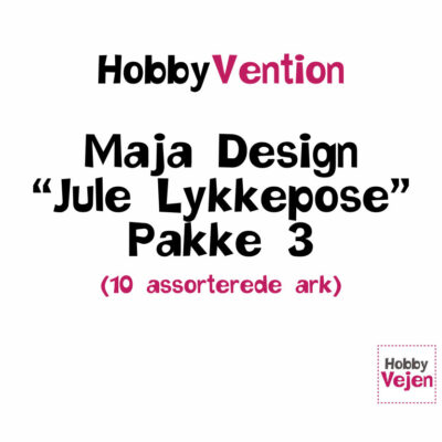 HobbyVention Maja Design Lykkepose 3 lykkepose prøv lykken karton papir