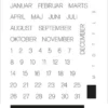 SBC190 Simple and basic Clearstamp Add-On for #SBD494 - Dansk kalender invitation indbydelse måneder januar februar marts april maj juni juli august september oktober november december dage datoer