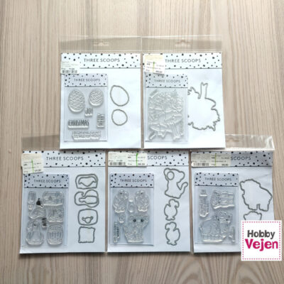 HobbyVention 2026 Three Scoops sæt stempel stempler
