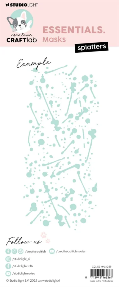 CCL-ES-MASK359 Studio Light Masks Splatters skabelon stencils